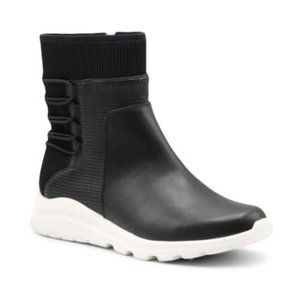 NEW ADRIENNE VITTADINI Tabby Perforated Strap Shaft Sock Boot